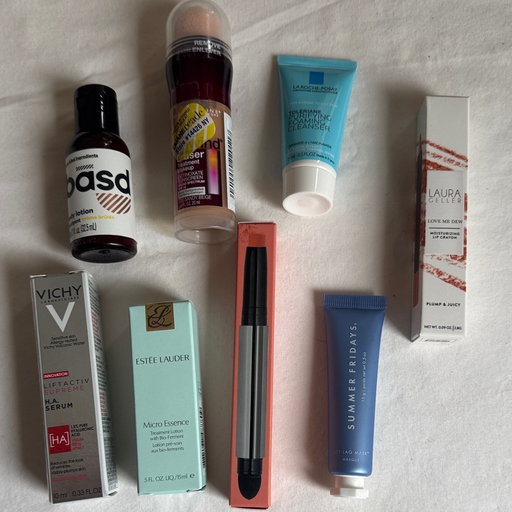 Skincare and Makeup bundle Laura geller summer Fridays Estée Lauder Vichy
